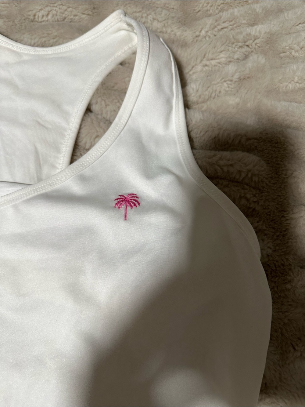 Lilly Pulitzer White Racerback Tank - Picture 2 of 6